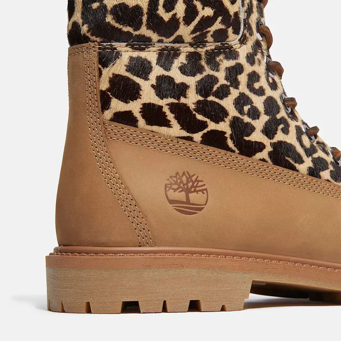 Timberland Scarponcino Leopard 6-Inch Premium da Donna in beige - Image 5