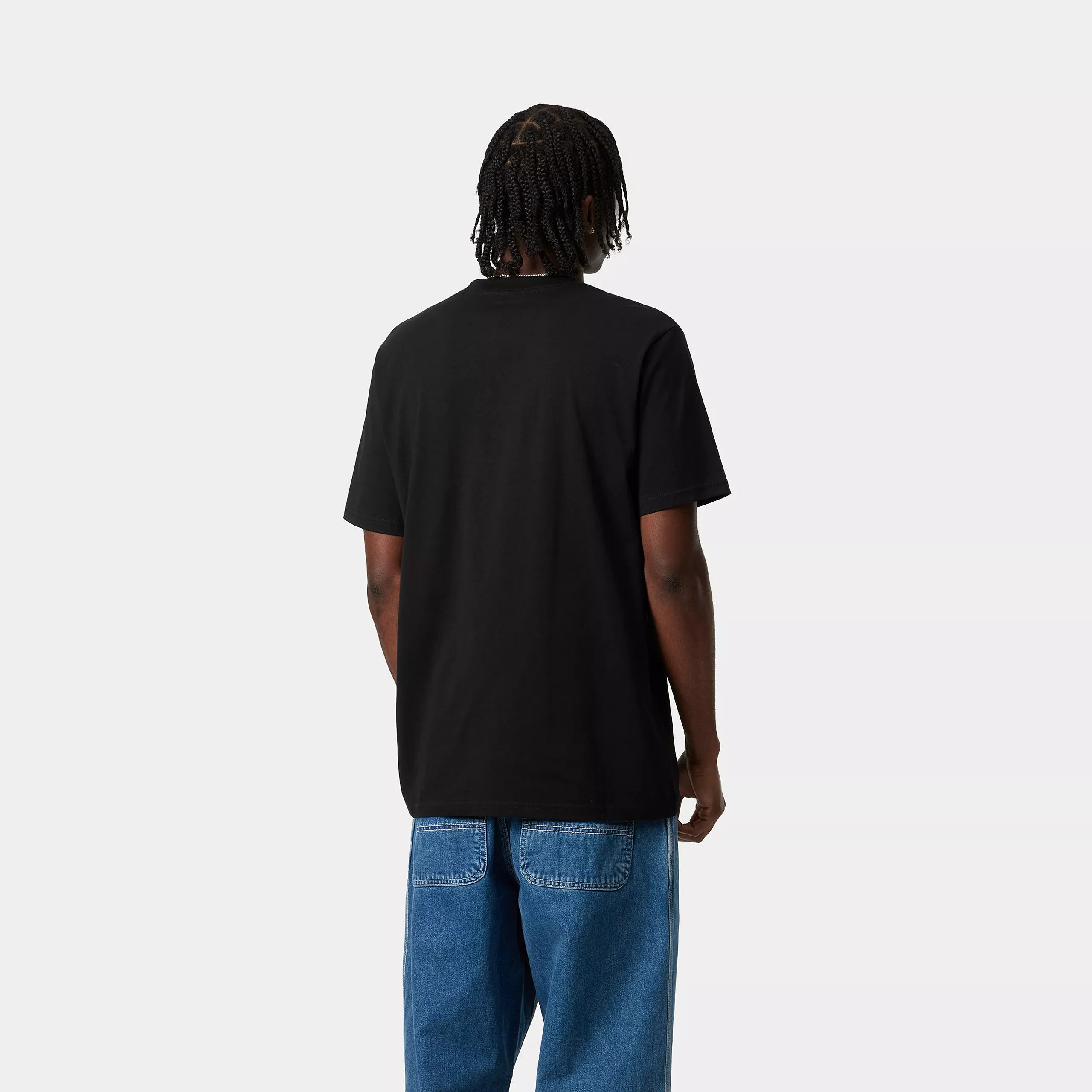 Carhartt Wip T-Shirt da uomo manica corta Script nera - Image 3