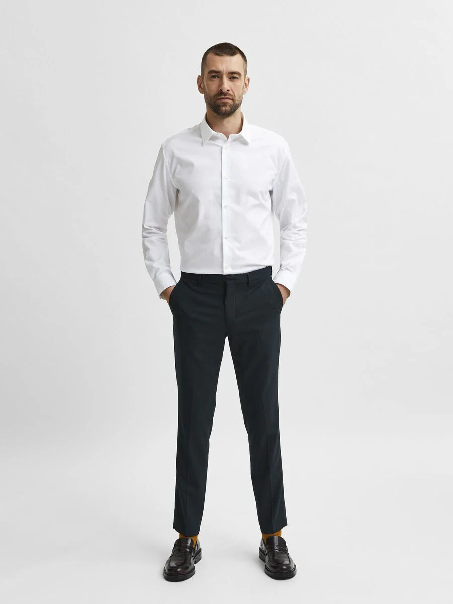 Selected Camicia da Uomo manica lunga Slimethan Bianca - Image 3