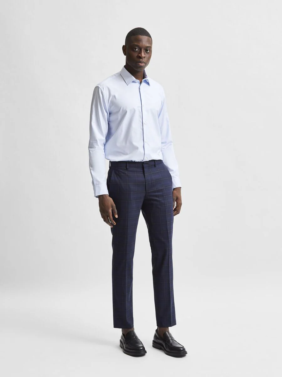 Selected Camicia classica da Uomo Slimethan Celeste - Image 3