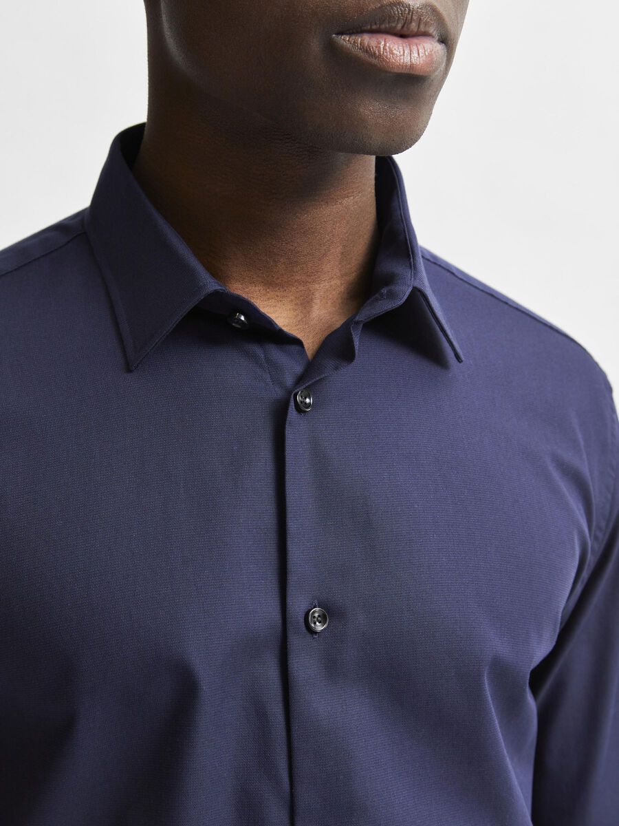 Selected Camicia classica da Uomo Slimethan Blu - Image 4