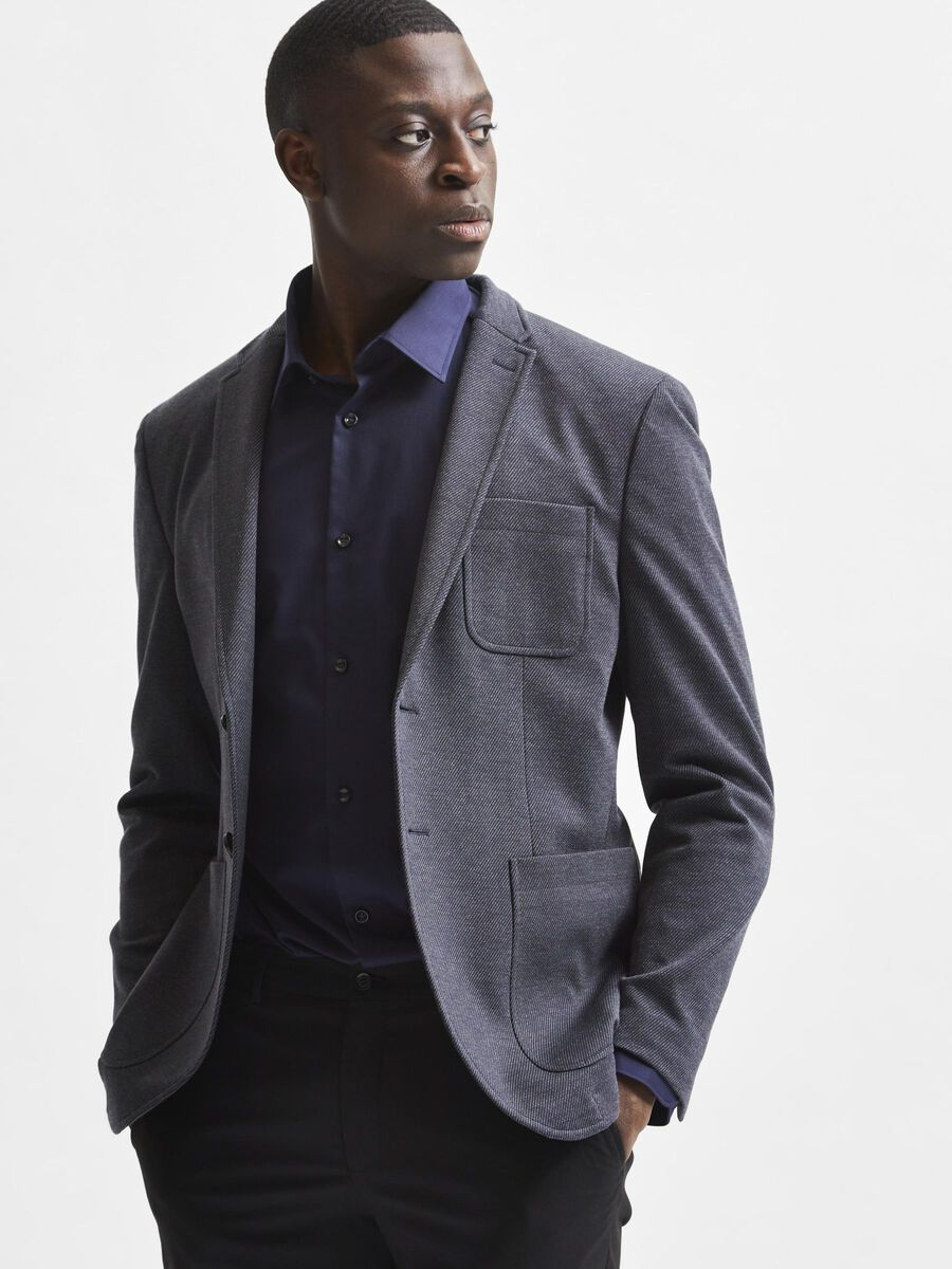Selected Camicia classica da Uomo Slimethan Blu - Image 5