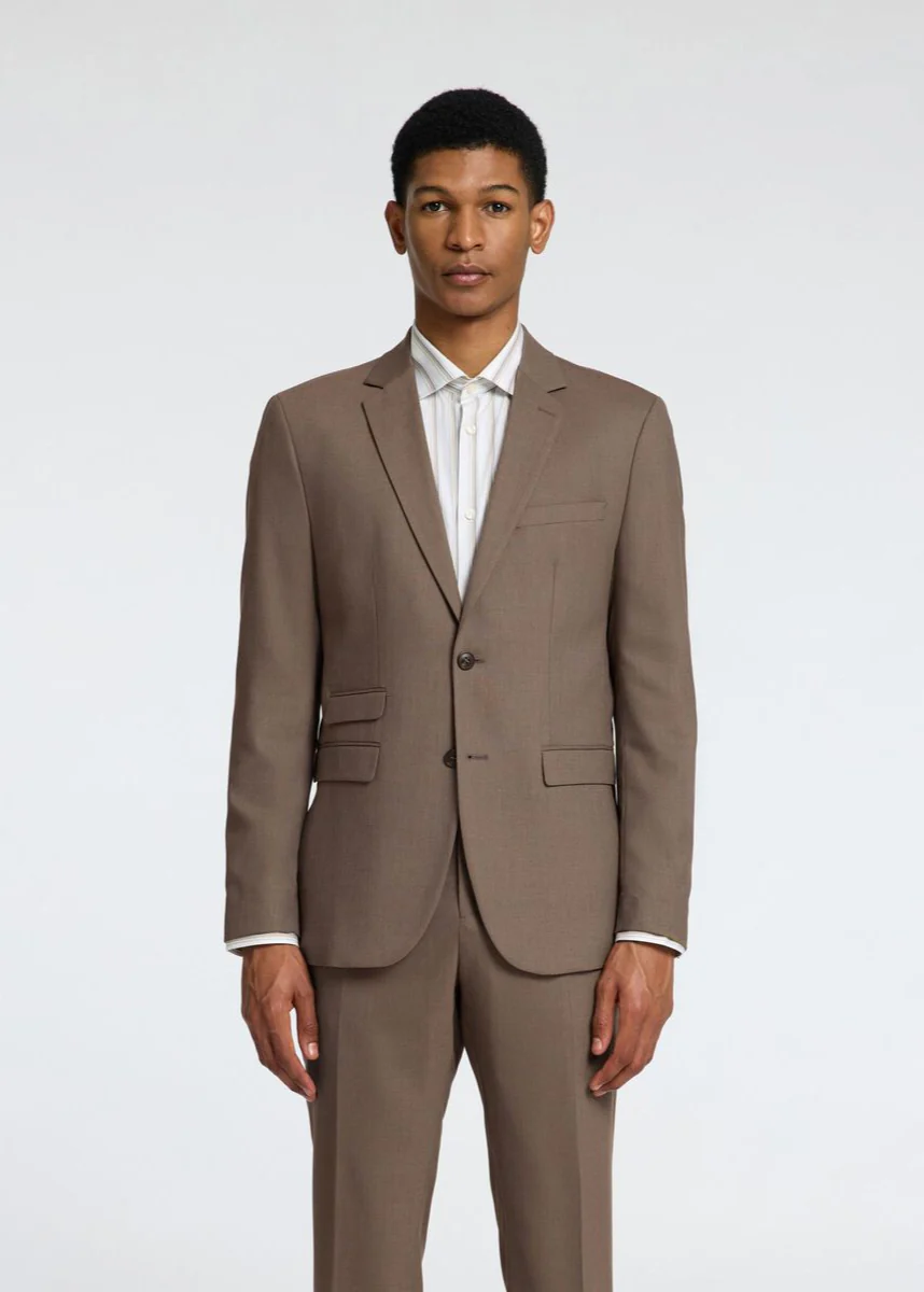 Selected Giacca classica da uomo Neil marroncino - Image 2