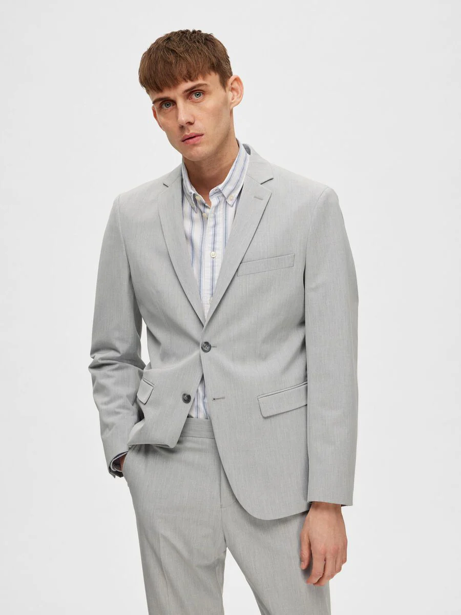 Selected Giacca classica da Uomo Liam Grigia - Image 3