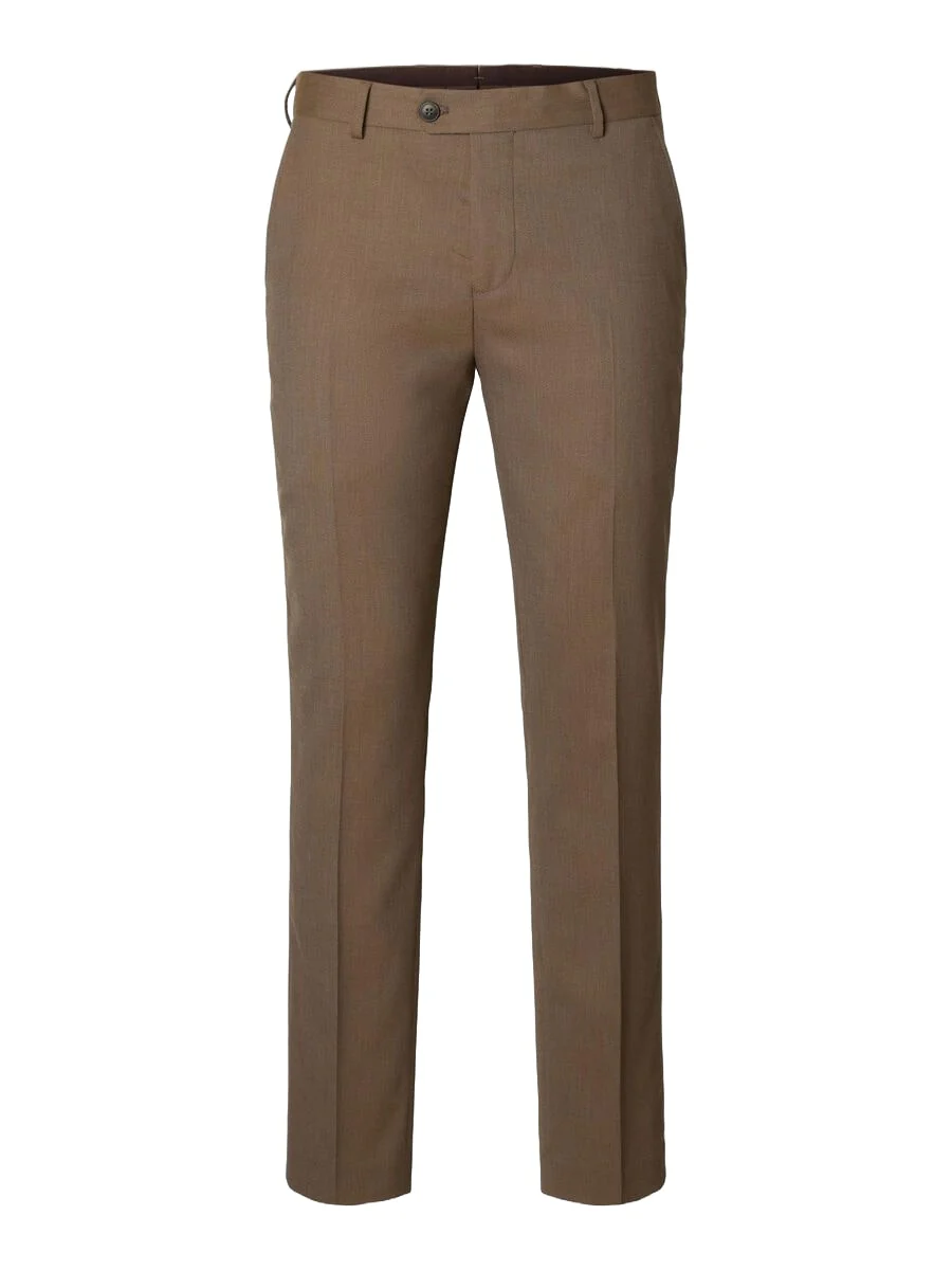 Selected Pantalone classico da uomo Neil marroncino - Image 6