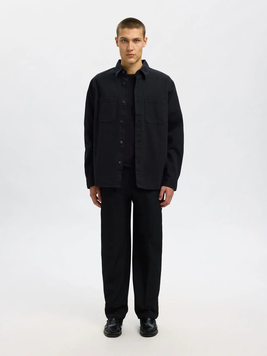 Selected Pantalone da uomo Loose Robert Nero - Image 5
