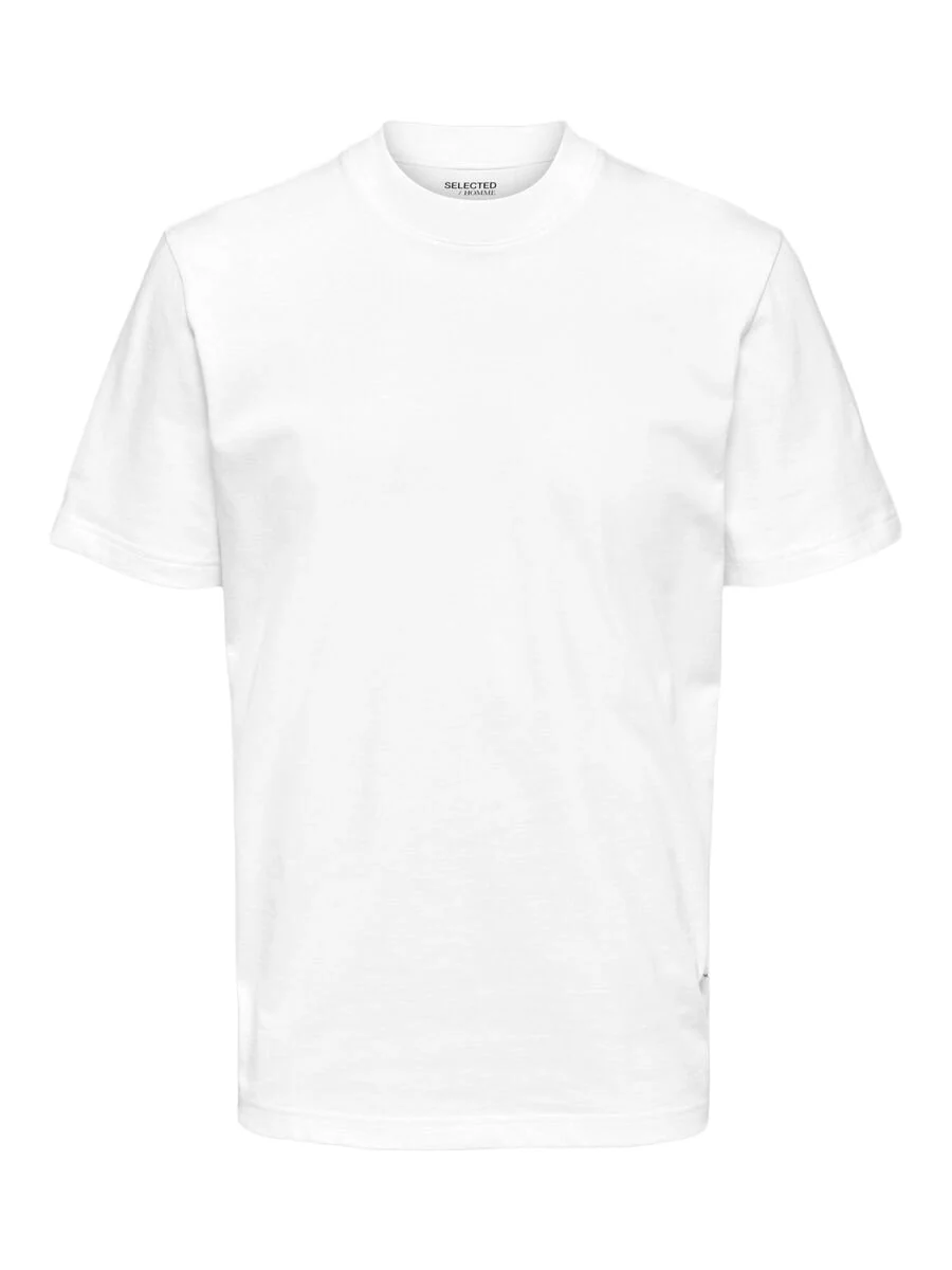 Selected T-Shirt da Uomo manica corta Colman Bianca