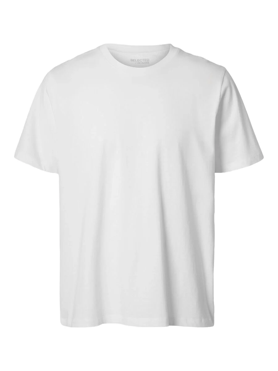 Selected T-Shirt da Uomo manica corta Haspen Bianca