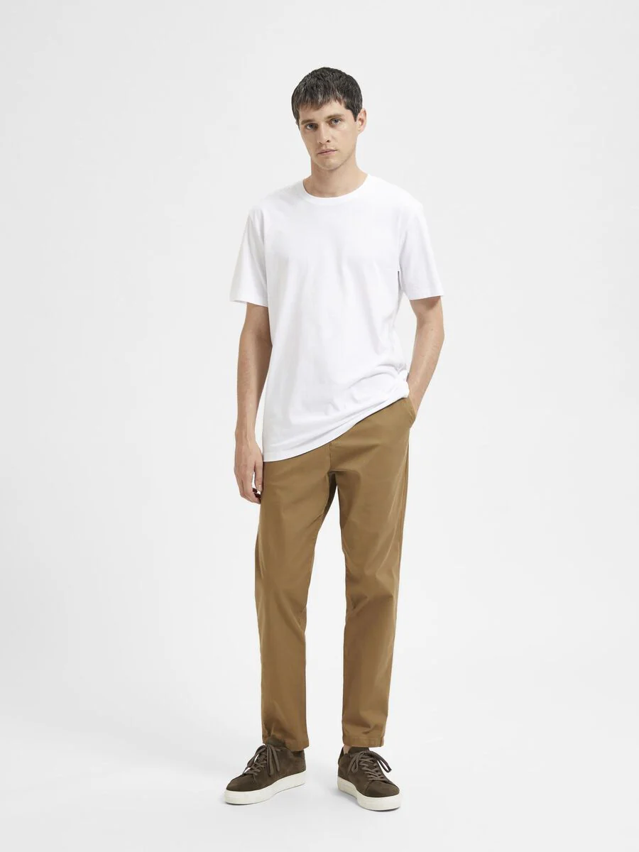 Selected T-Shirt da Uomo manica corta Haspen Bianca - Image 2
