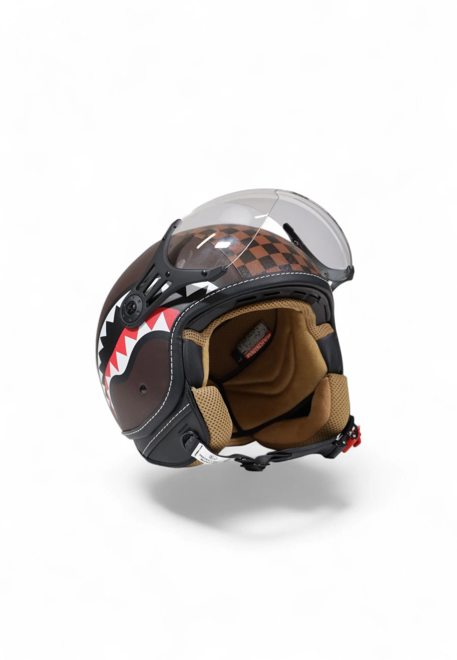 Sprayground Casco unisex Sharks In Paris marrone - Image 4