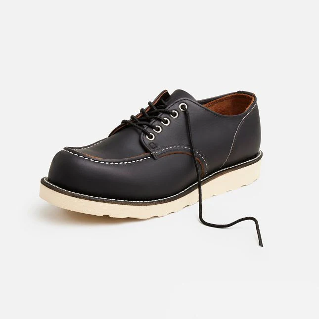 Red Wing Scarpa da uomo in pelle Shop Moc Oxford 8090 nera - Image 5