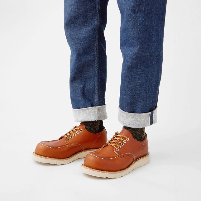Red Wing Scarpa da uomo in pelle Shop Toe Oxford 8092 - Image 3