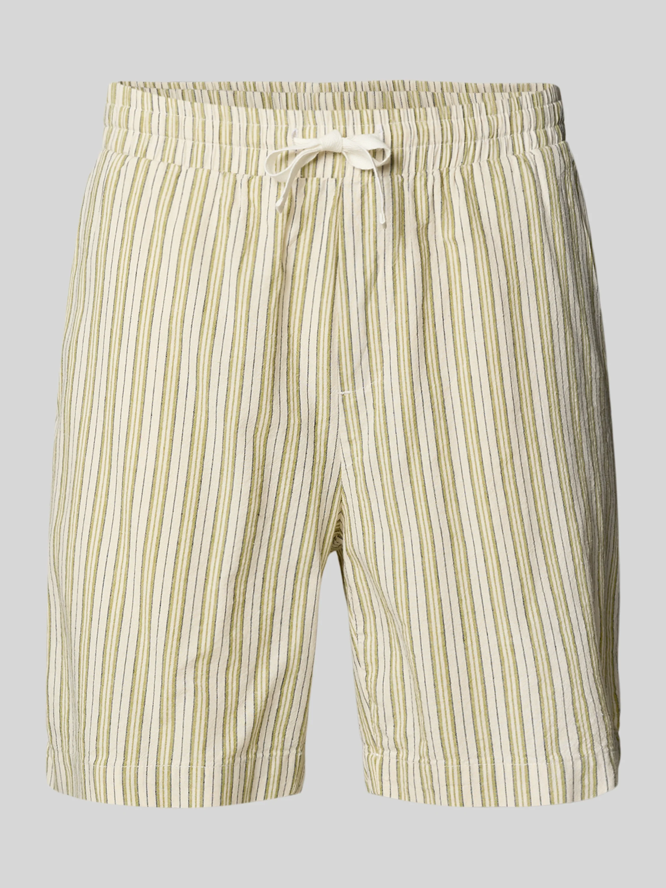 Woodbird Panataloncino a righe in lino da uomo Bommy Stripe - Image 5