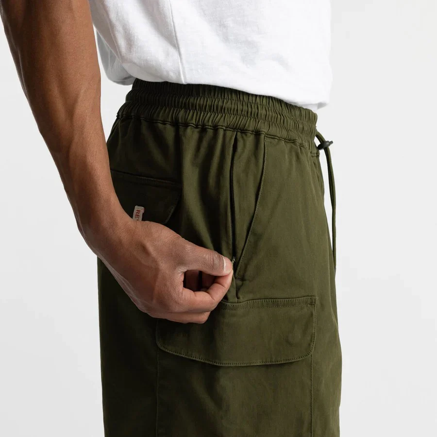 Revolution pantaloncino da uomo con tasconi  Cargo verde - Image 4
