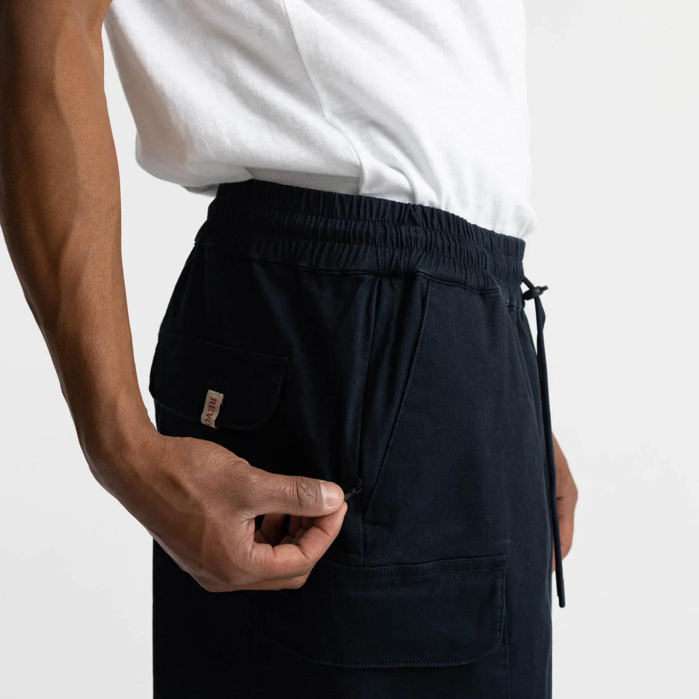 Revolution pantaloncino da uomo con tasconi cargo blu - Image 3