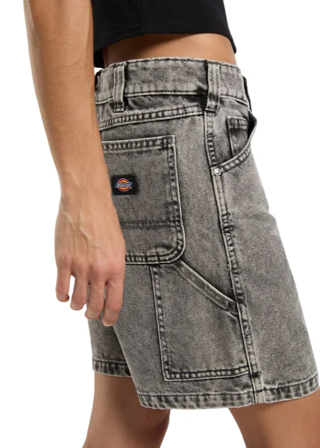 Dickies Pantaloncino in jeans da donna Shorts grigio lavato - Image 2