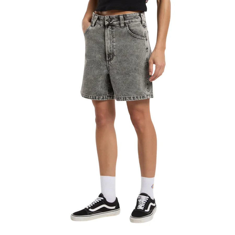 Dickies Pantaloncino in jeans da donna Shorts grigio lavato - Image 5