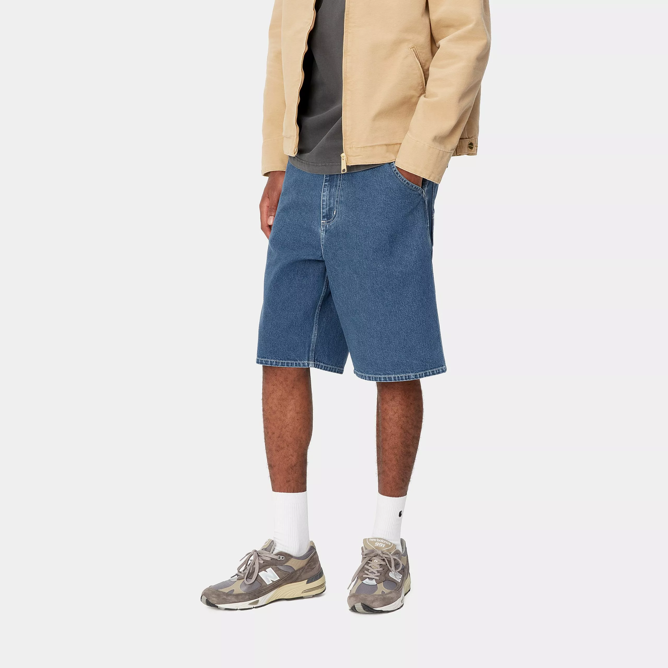 Carhartt Wip Pantaloncino in jeans da uomo Simple lavaggio medio - Image 3