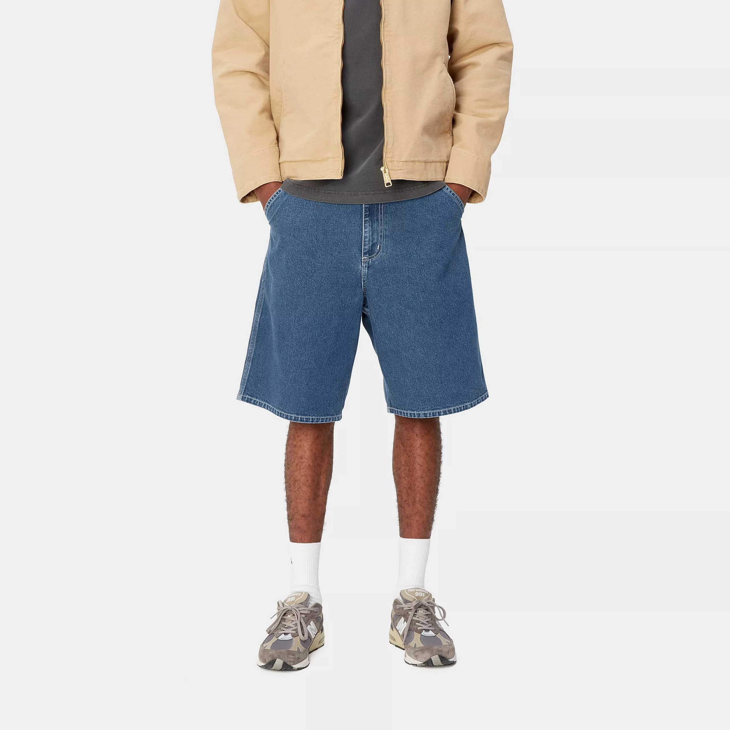 Carhartt Wip Pantaloncino in jeans da uomo Simple lavaggio medio - Image 4