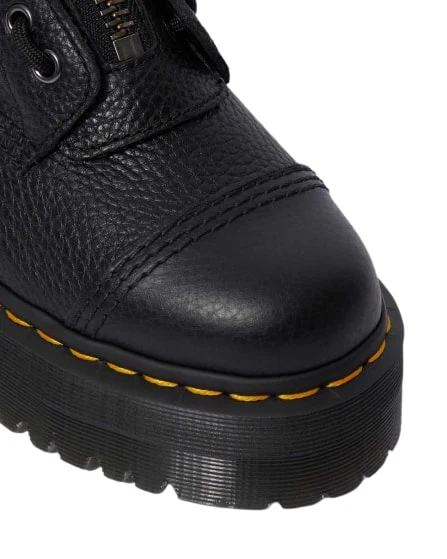 Dr. Martens Stivali da donna platform in nappa lavorata Sinclair neri - Image 4