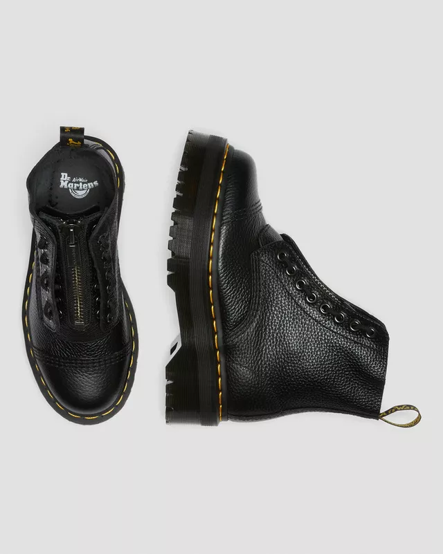 Dr. Martens Stivali da donna platform in nappa lavorata Sinclair neri - Image 7