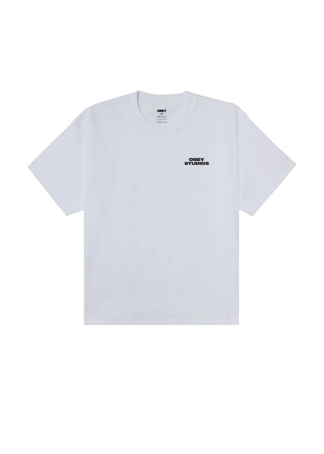Obey T-Shirt da uomo manica corta Sky Face bianca