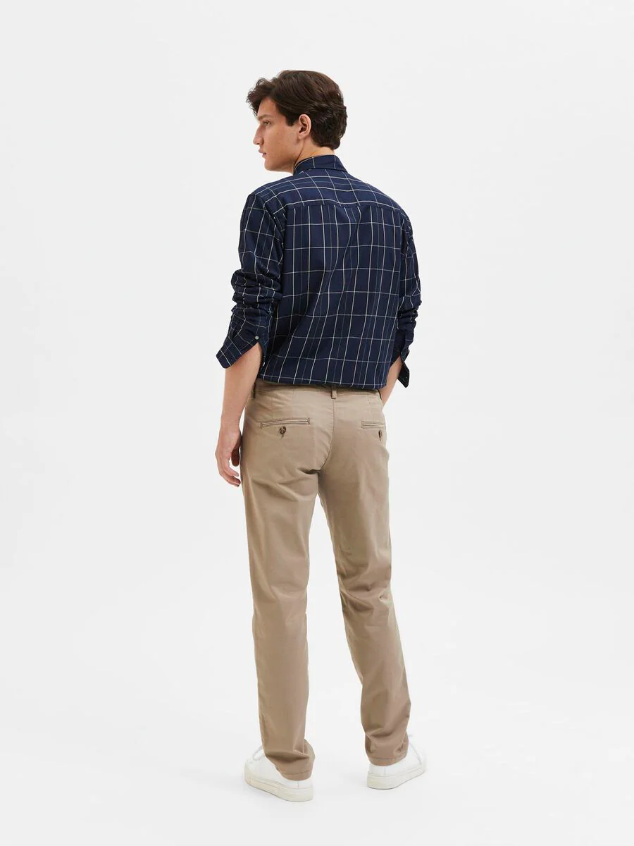 Selected Pantalone da uomo Slim New Miles beige - Image 3