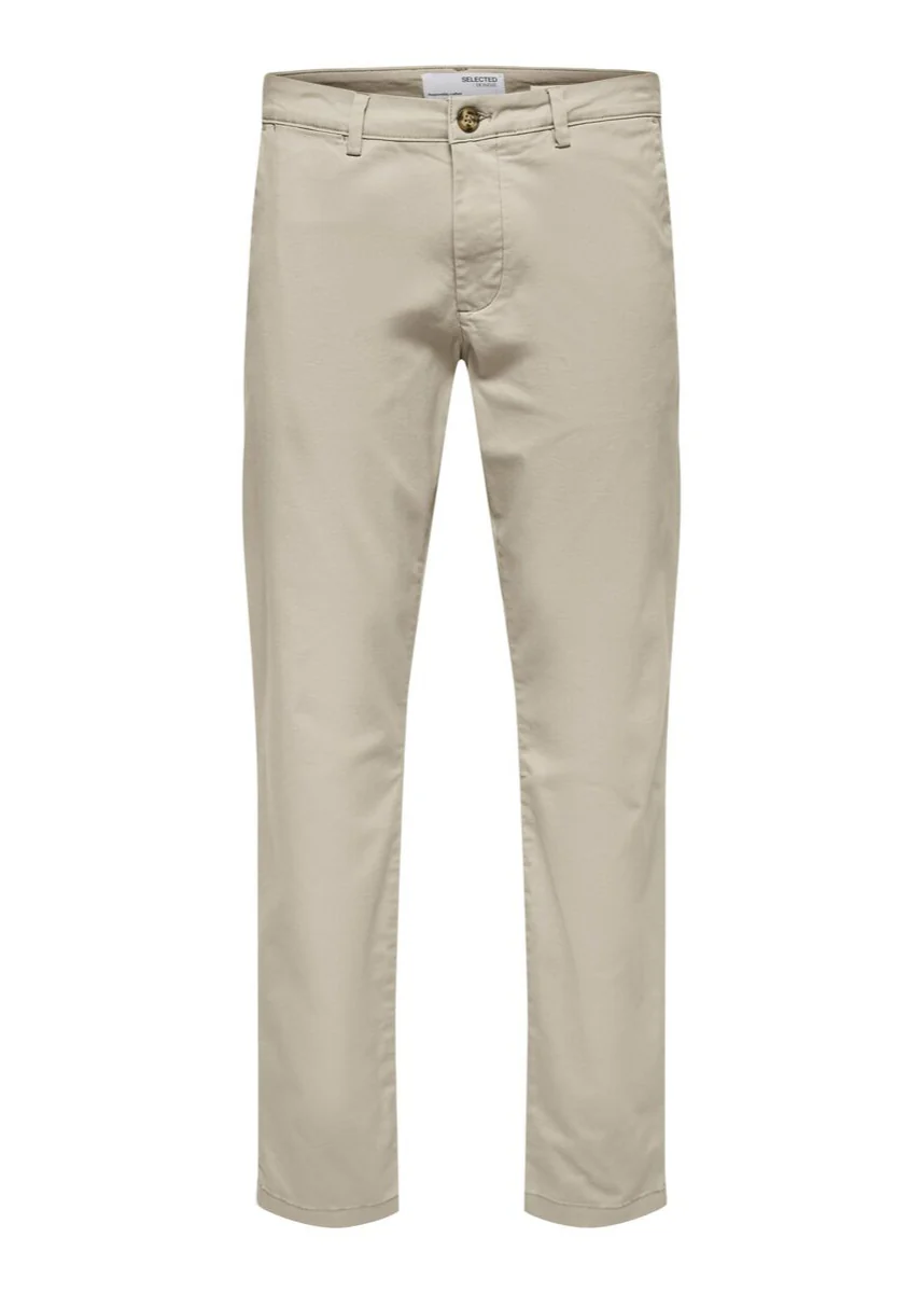 Selected Pantalone da uomo Slim New Miles beige chiaro
