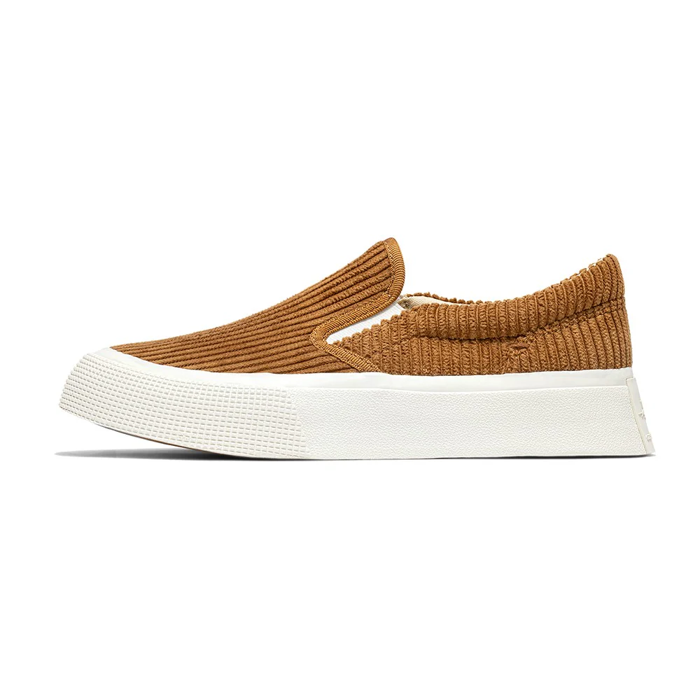 East Pacific Trade Sneaker unisex in velluto Slipon camel