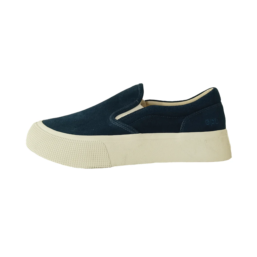 East Pacific Trade Sneakers in camoscio Slipon blu