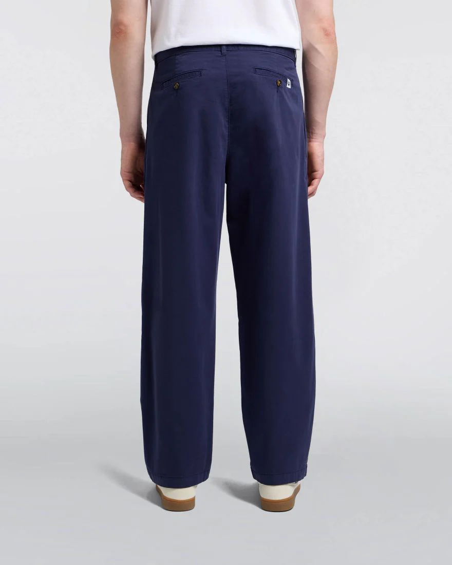 Edwin Pantalone in cotone da uomo Sorren blu - Image 4