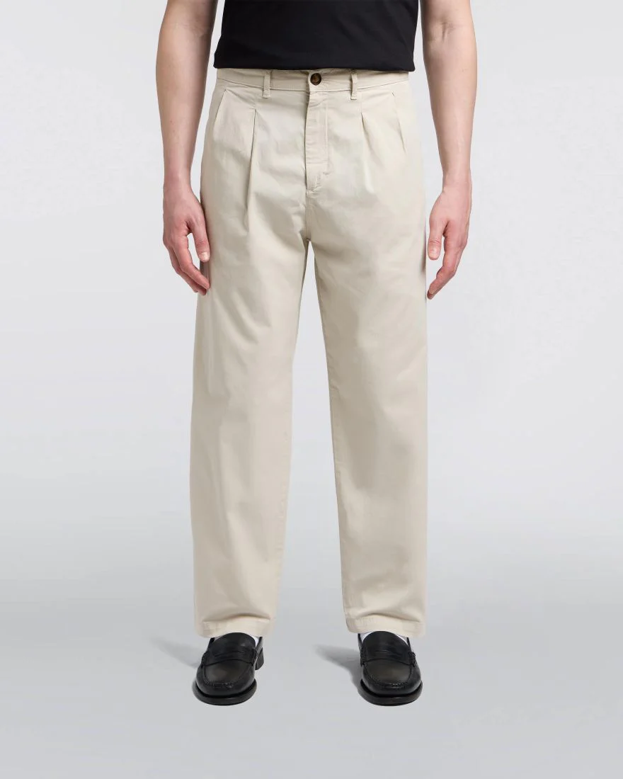 Edwin Pantalone in cotone da uomo Sorren panna - Image 3