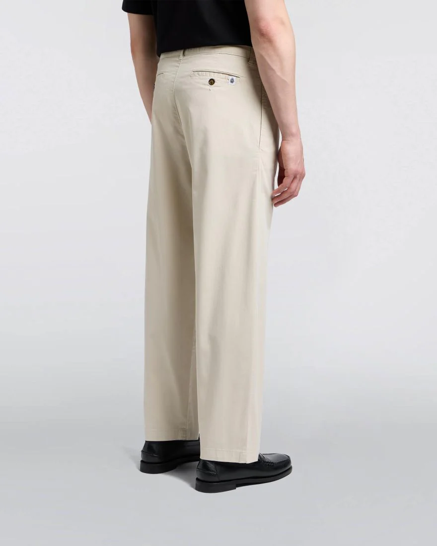 Edwin Pantalone in cotone da uomo Sorren panna - Image 4