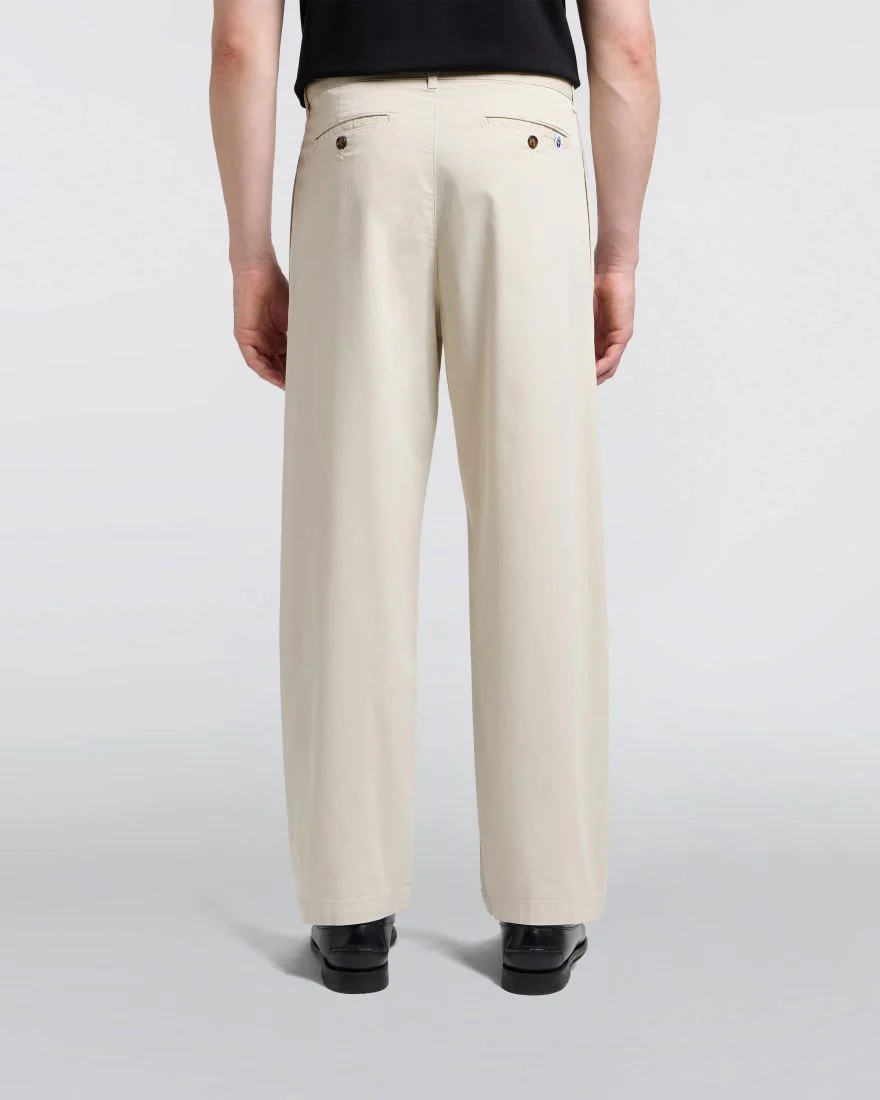 Edwin Pantalone in cotone da uomo Sorren panna - Image 5
