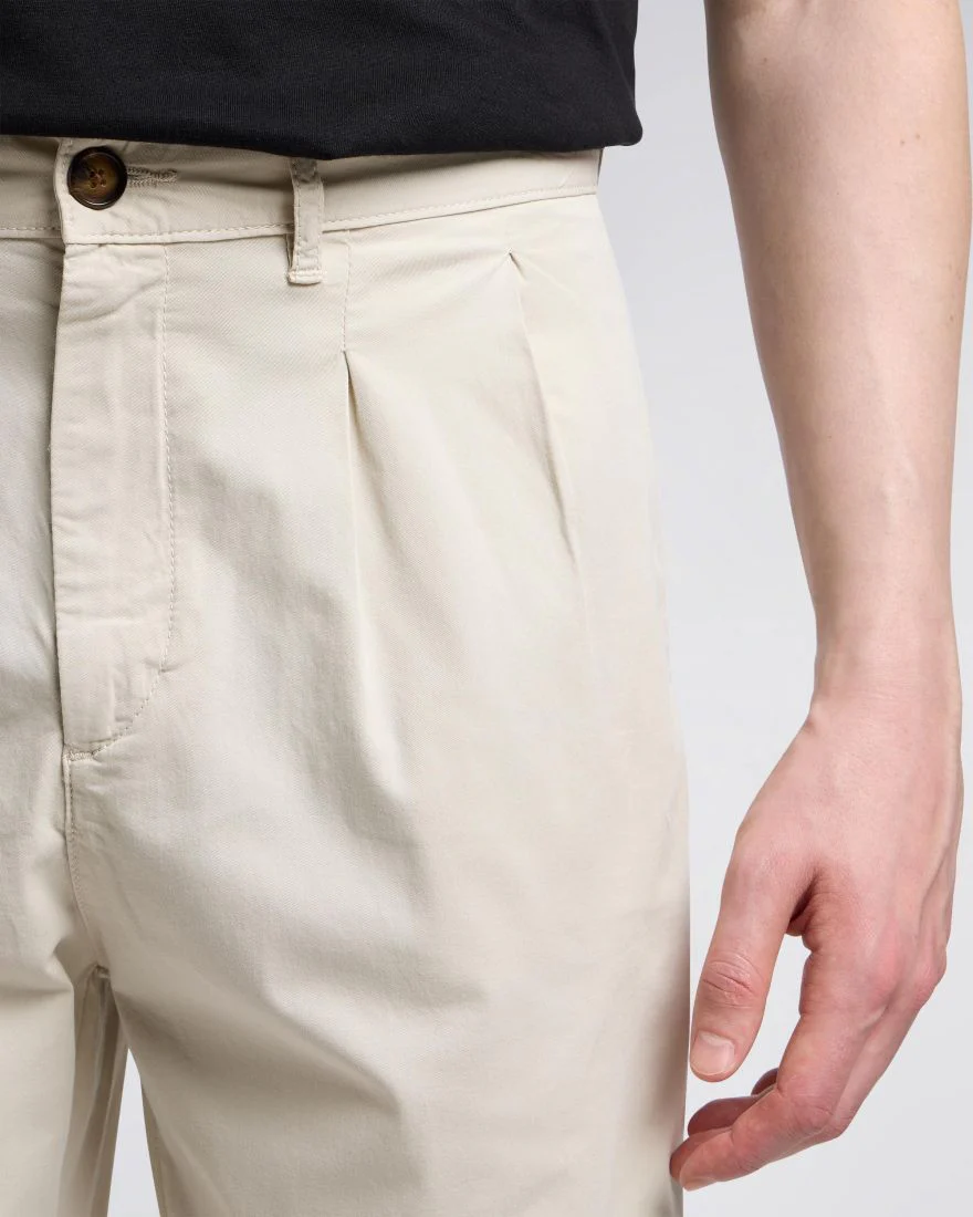 Edwin Pantalone in cotone da uomo Sorren panna - Image 7