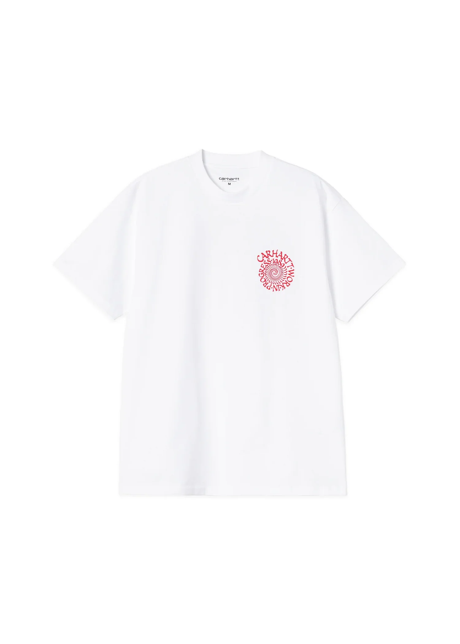 Carhartt Wip T-Shirt da uomo manica corta Spirals bianca