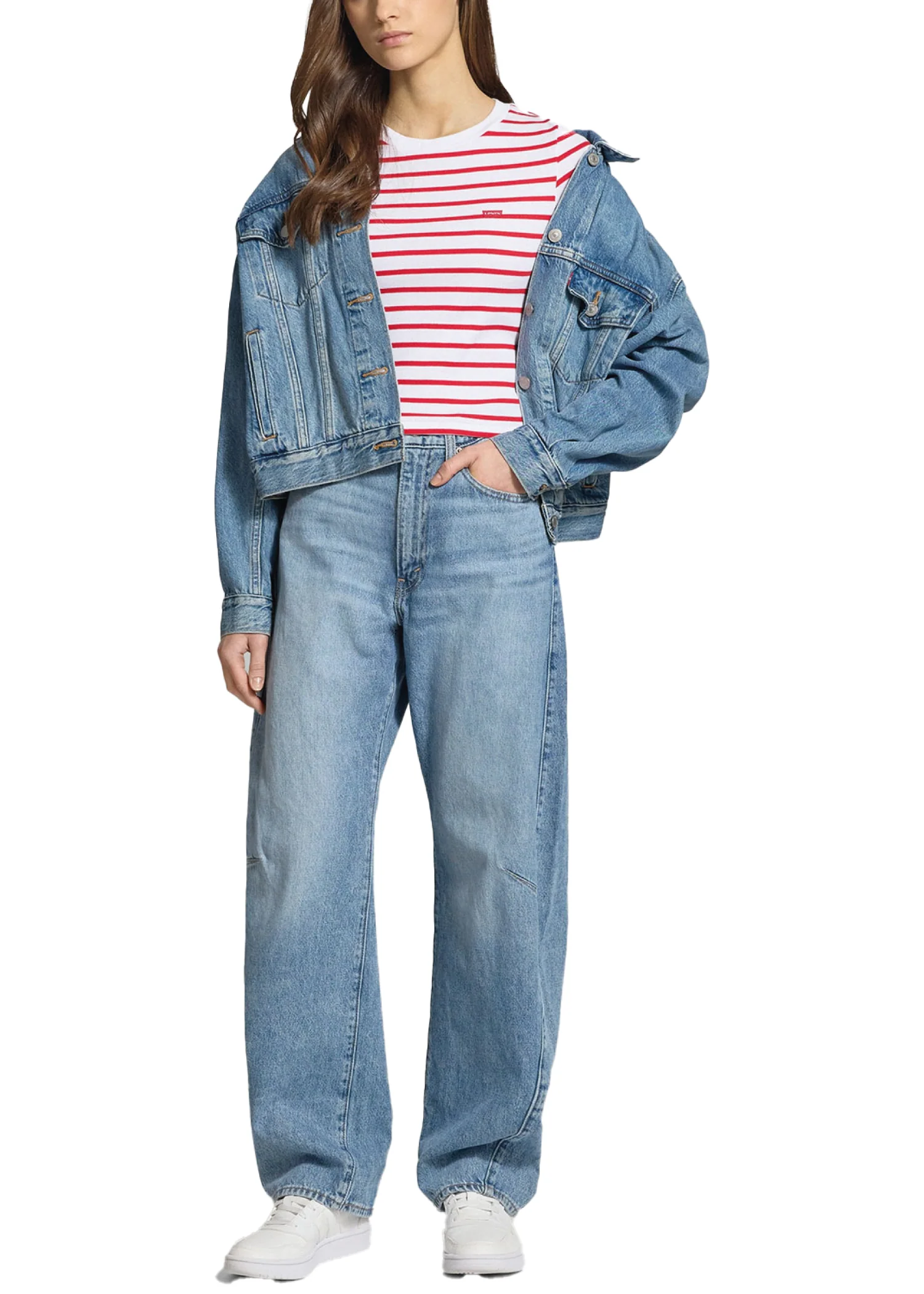 Levi's T-Shirt rigata manica corta da donna Sporty - Image 4