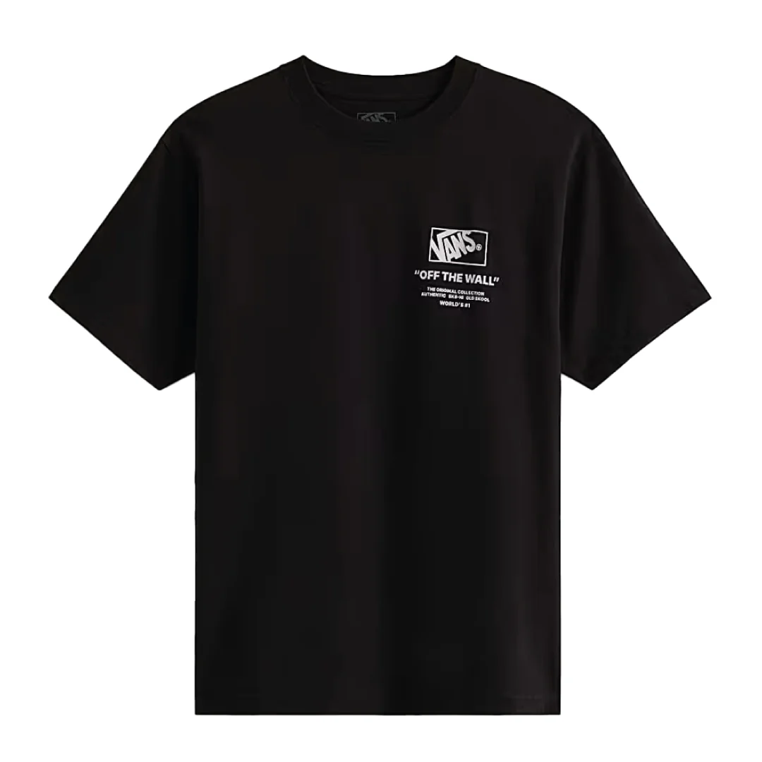Vans T-Shirt da uomo manica corta Stacked nera