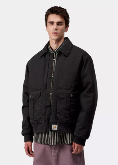 Carhartt Wip Giacca da uomo Stanton nera - Image 2
