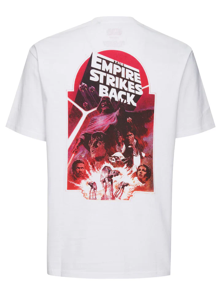 Recovered T-Shirt da uomo manica corta Star war The Empire Strikes Back bianca - Image 2