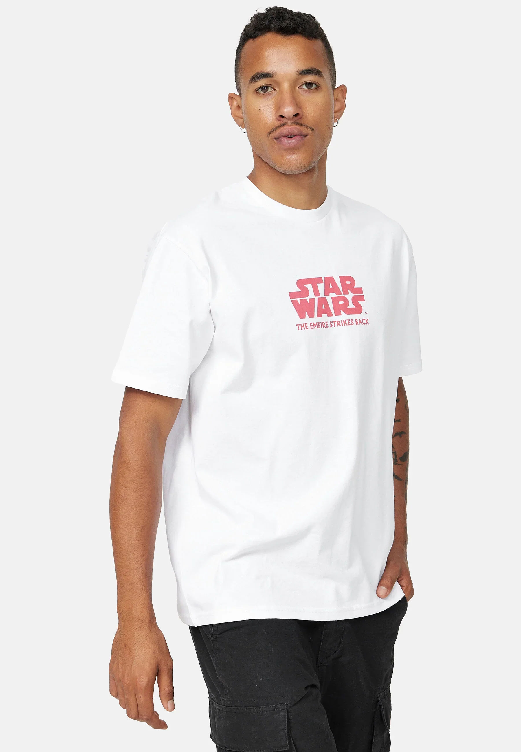 Recovered T-Shirt da uomo manica corta Star war The Empire Strikes Back bianca - Image 4