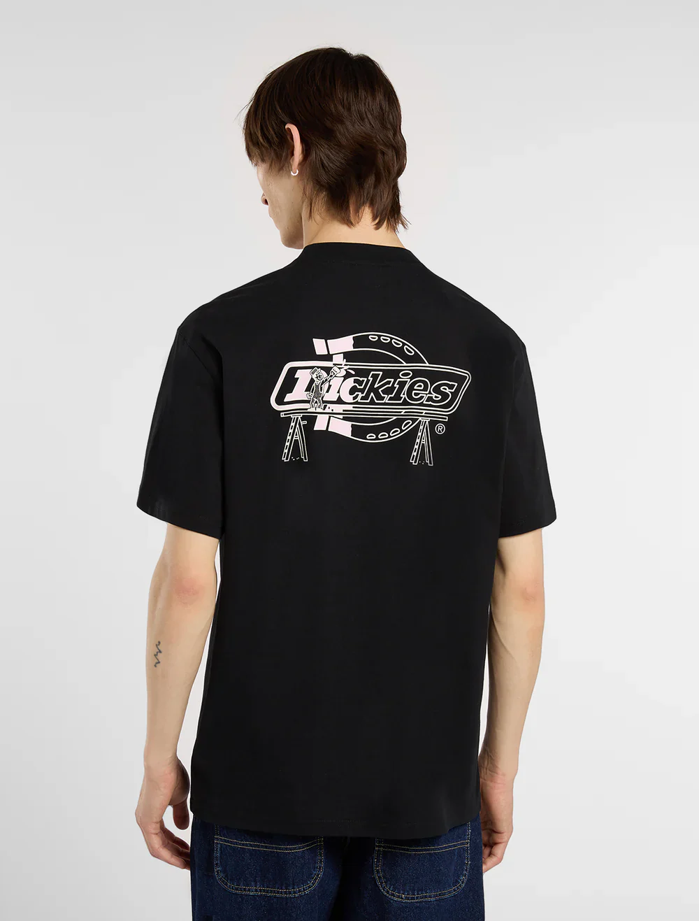 Dickies T-Shirt da uomo manica corta Statesville nera - Image 4