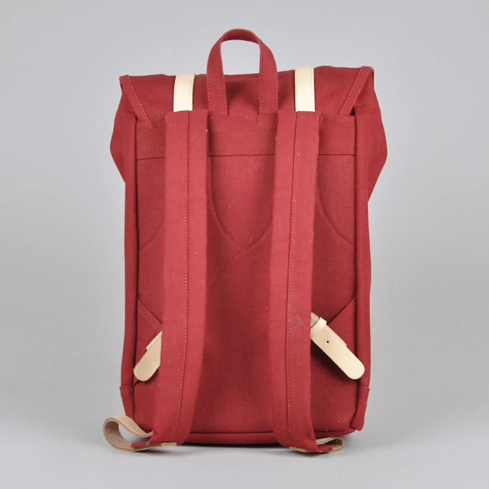 Sandqvist Zaino in tela unisex Stig SQA097 rosso chiaro - Image 3