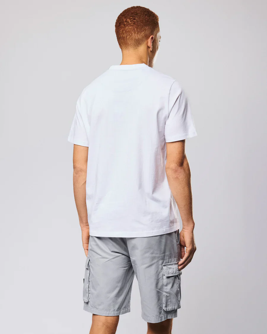 Weekend Offender T-Shirt da uomo manica corta Stiniva bianca - Image 4