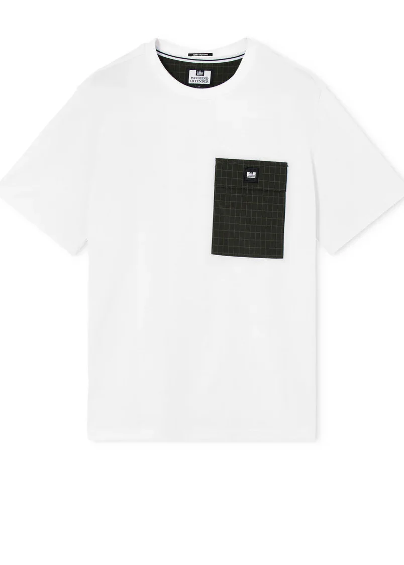 Weekend Offender T-Shirt da uomo manica corta Stiniva bianca