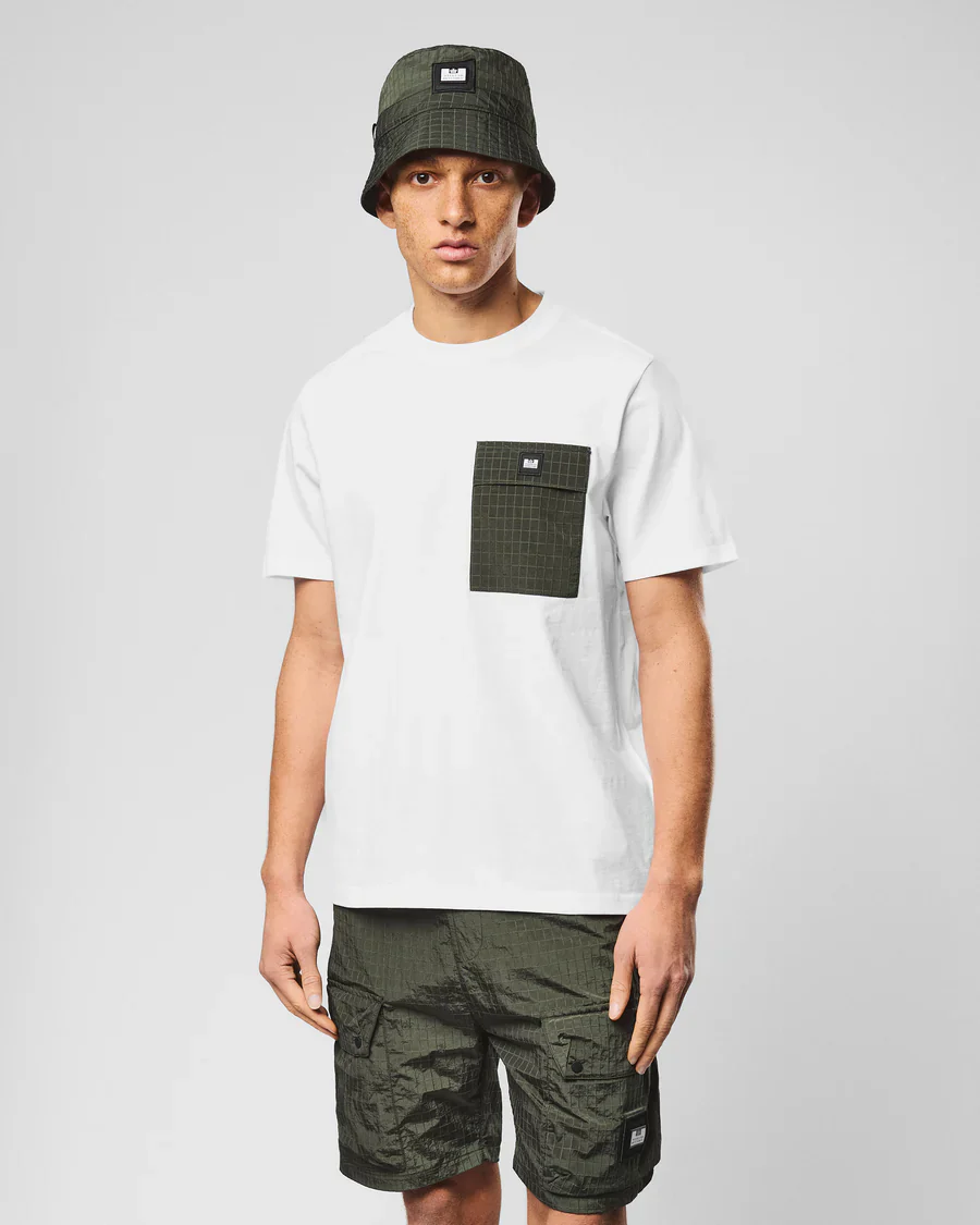 Weekend Offender T-Shirt da uomo manica corta Stiniva bianca - Image 2