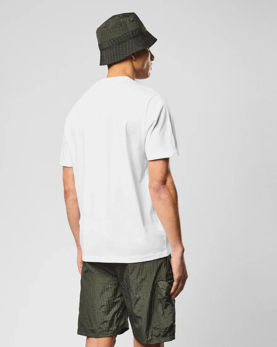 Weekend Offender T-Shirt da uomo manica corta Stiniva bianca - Image 3