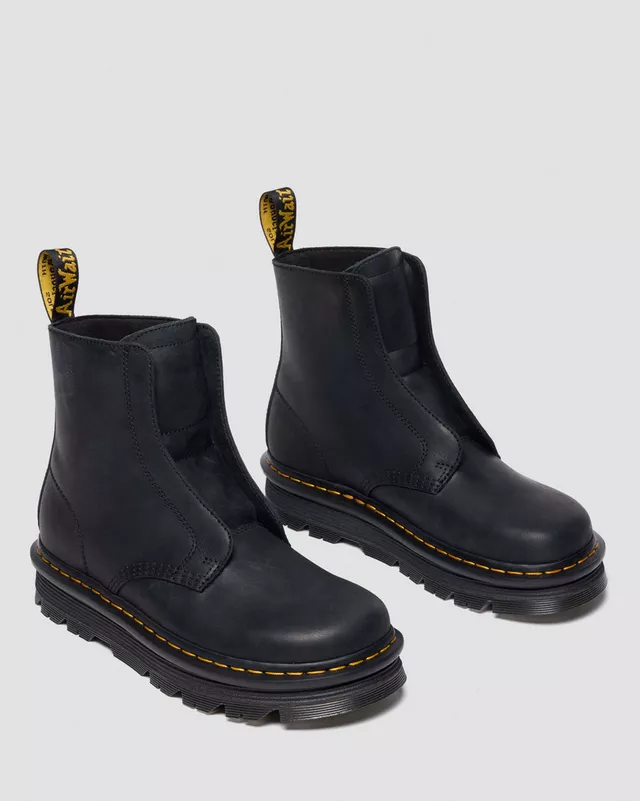 Dr. Martens Stivali da donna Zebzag Laceless In Pelle Senza Lacci neri - Image 3