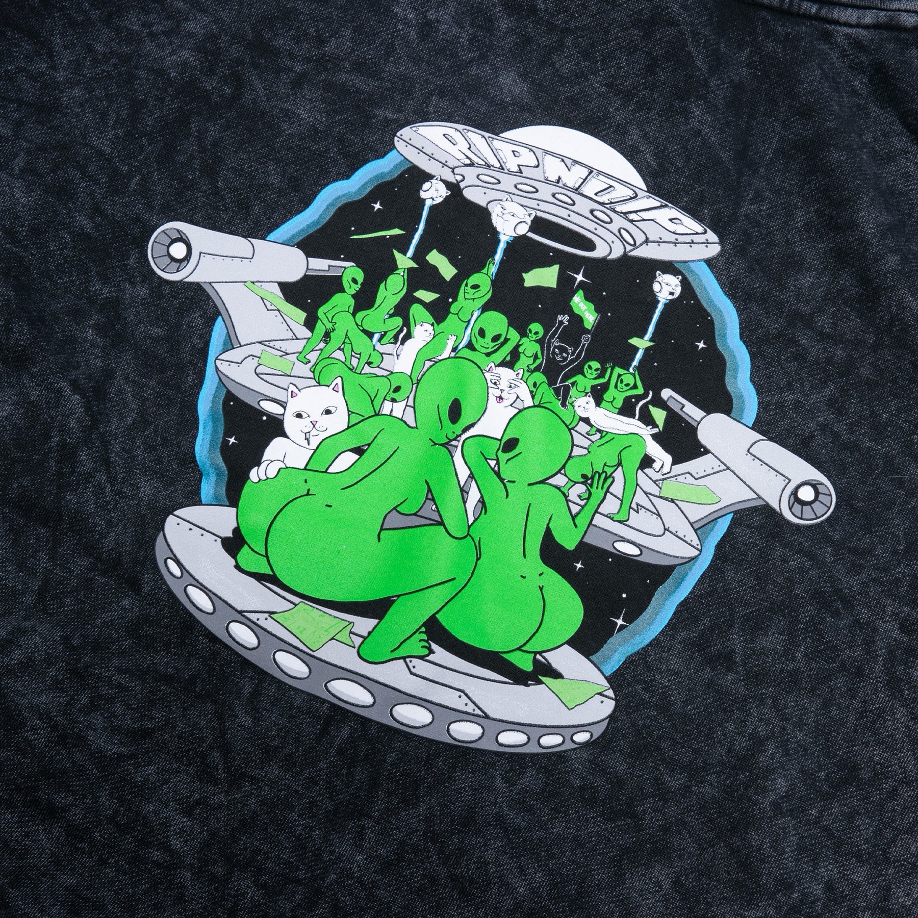 Ripndip Felpa con cappuccio uomo Stripndip  nero lavato - Image 2