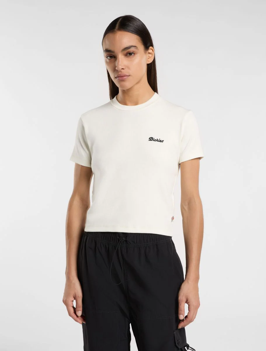Dickies T-Shirt da donna manica corta Lewistown panna - Image 3